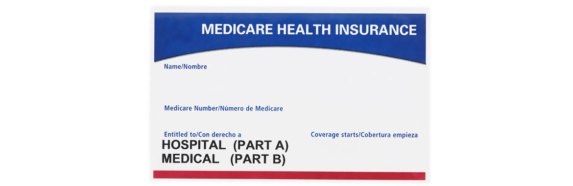 Sample of Medicare ID card.