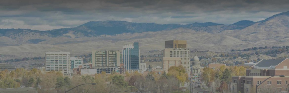 A lovely view of downtown Boise, the capital of Idaho.