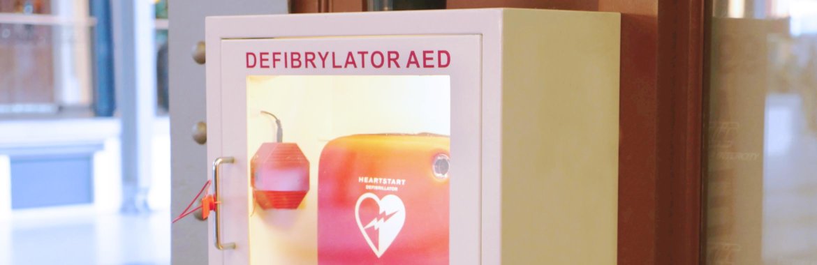 An external defibrillator could save your life.