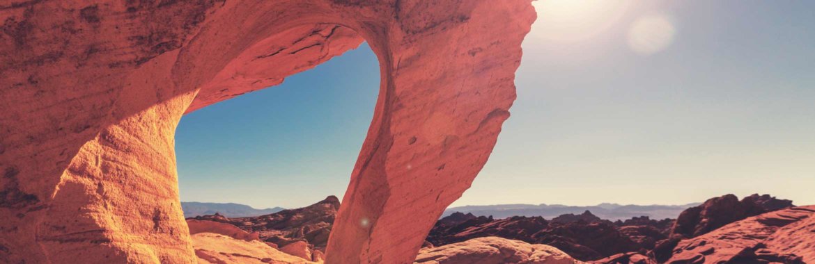 An image of a rock formation in Nevada's Valley of Fire state park.