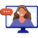 agent chat on desktop computer